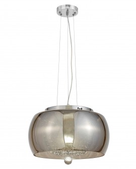 NOWOCZESNA LAMPA WISZĄCA DISPOSA CHROM D40 LUMINA DECO