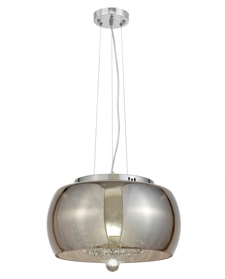 NOWOCZESNA LAMPA WISZĄCA DISPOSA CHROM D40 LUMINA DECO