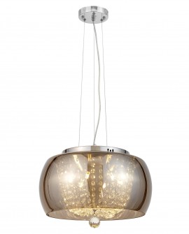 NOWOCZESNA LAMPA WISZĄCA DISPOSA CHROM D40 LUMINA DECO