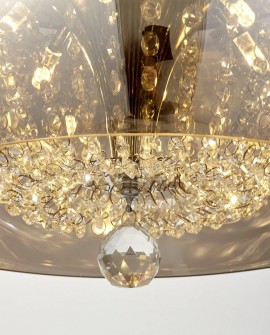 NOWOCZESNA LAMPA WISZĄCA DISPOSA CHROM D40 LUMINA DECO