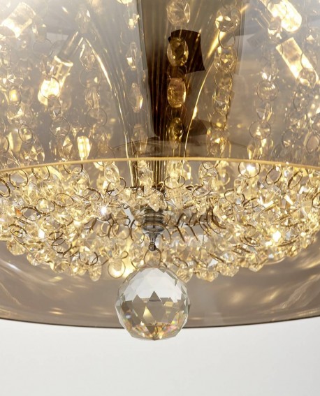 NOWOCZESNA LAMPA WISZĄCA DISPOSA CHROM D40 LUMINA DECO