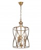 LAMPA WISZĄCA SUFITOWA ZŁOTO SZCZOTKOWANE ELMONT W3
