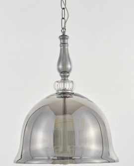 NOWOCZESNA LAMPA WISZĄCA CHROMOWANA BOLEO W4 LUMINA DECO