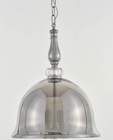 NOWOCZESNA LAMPA WISZĄCA CHROMOWANA BOLEO W4 LUMINA DECO