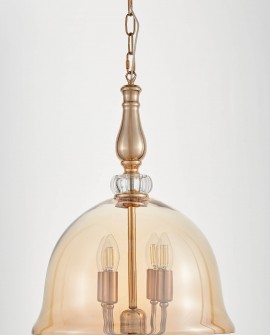 NOWOCZESNA LAMPA WISZĄCA ZŁOTA BOLEO W4 LUMINA DECO