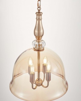 NOWOCZESNA LAMPA WISZĄCA ZŁOTA BOLEO W4 LUMINA DECO