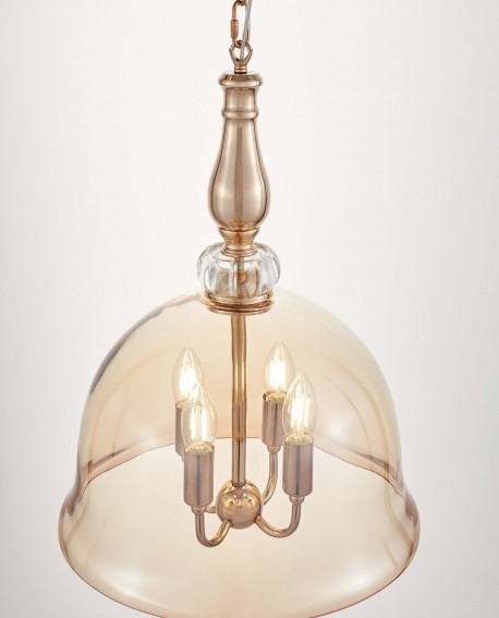 NOWOCZESNA LAMPA WISZĄCA ZŁOTA BOLEO W4 LUMINA DECO