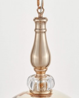 NOWOCZESNA LAMPA WISZĄCA ZŁOTA BOLEO W4 LUMINA DECO