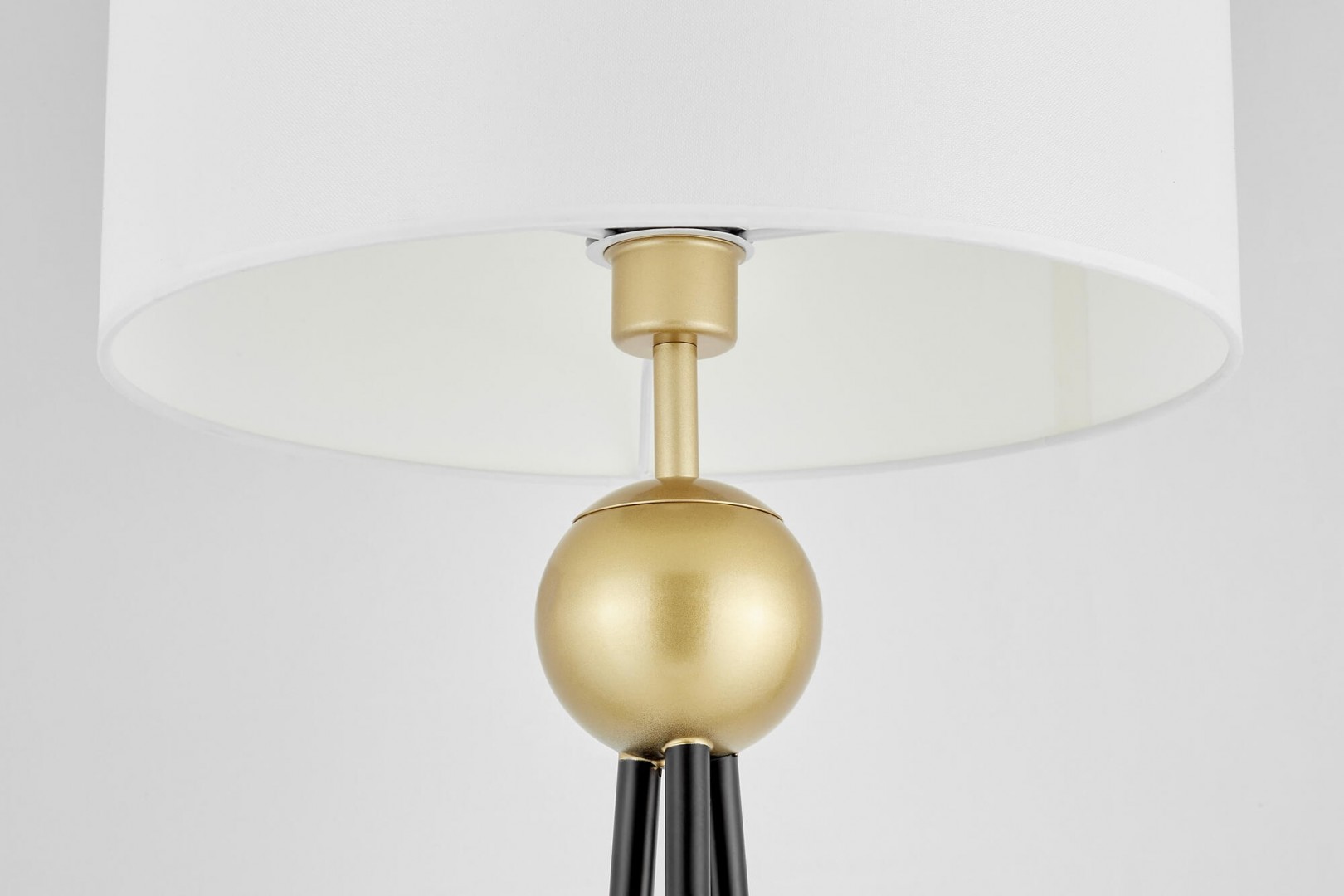LAMPA PODŁOGOWA STOJĄCA BIAŁO-ZŁOTA BELFORTE LUMINA DECO