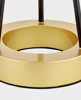 LAMPA STOŁOWA NOWOCZESNA CZARNO-ZŁOTA BELFORTE LUMINA DECO