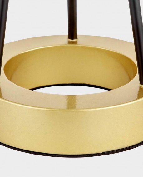 LAMPA STOŁOWA NOWOCZESNA CZARNO-ZŁOTA BELFORTE LUMINA DECO