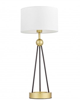 LAMPA STOŁOWA NOWOCZESNA BIAŁO-ZŁOTA BELFORTE LUMINA DECO