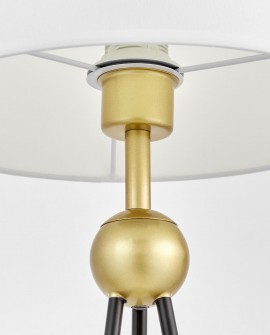 LAMPA STOŁOWA NOWOCZESNA BIAŁO-ZŁOTA BELFORTE LUMINA DECO