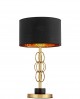 LAMPA STOŁOWA GLAMOUR CZARNO-ZŁOTA SZCZOTKOWANA AZZARIA