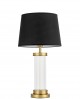 LAMPA STOŁOWA GLAMOUR CZARNO-ZŁOTA SZCZOTKOWANA LA BOTTE
