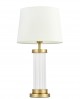 LAMPA STOŁOWA GLAMOUR BIAŁO-ZŁOTA SZCZOTKOWANA LA BOTTE
