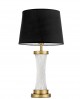 LAMPA STOŁOWA GLAMOUR CZARNO-ZŁOTA SZCZOTKOWANA VILLANOVA