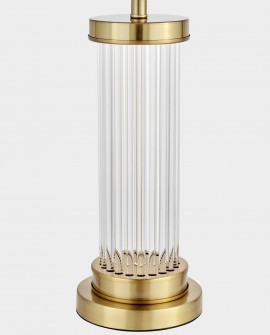 LAMPA STOŁOWA GLAMOUR BIAŁO-ZŁOTA SZCZOTKOWANA LA BOTTE LUMINA DECO