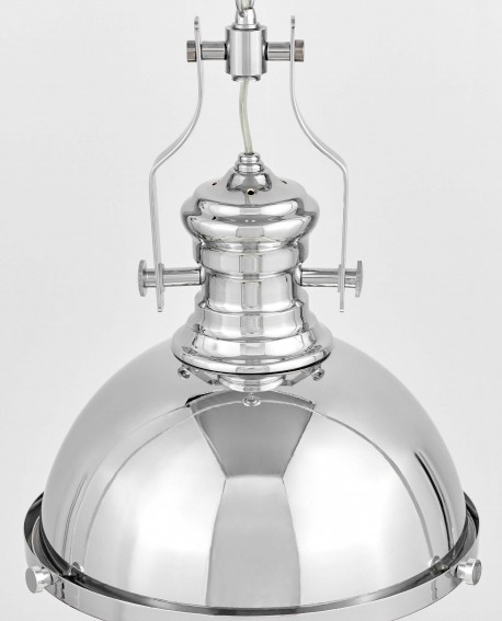 LAMPA WISZĄCA INDUSTRIALNA LOFT CHROMOWANA ETTORE