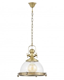 LAMPA WISZĄCA SUFITOWA LOFT ZŁOTO SZCZOTKOWANE FALCO
