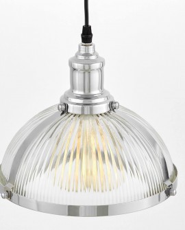 LAMPA WISZĄCA LOFT CHROMOWANA BRICO