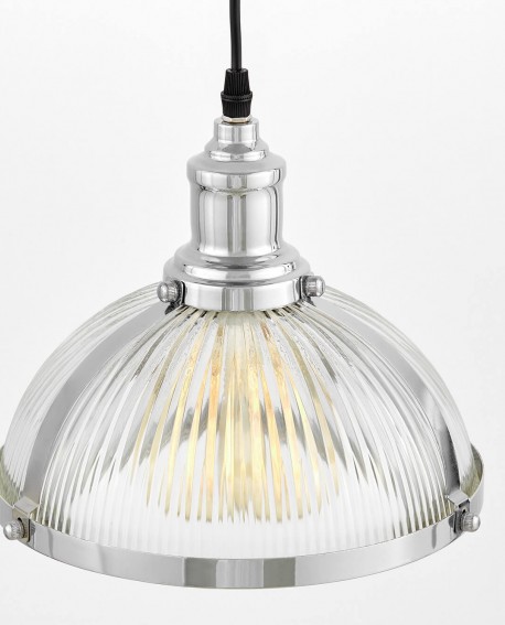 LAMPA WISZĄCA LOFT CHROMOWANA BRICO