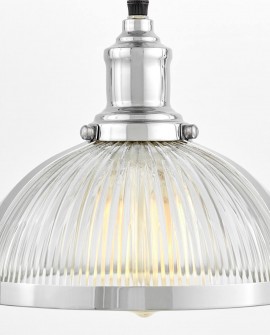 LAMPA WISZĄCA LOFT CHROMOWANA BRICO