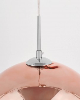 LAMPA WISZĄCA NOWOCZESNA RÓŻOWE ZŁOTO VERONI D20 LUMINA DECO