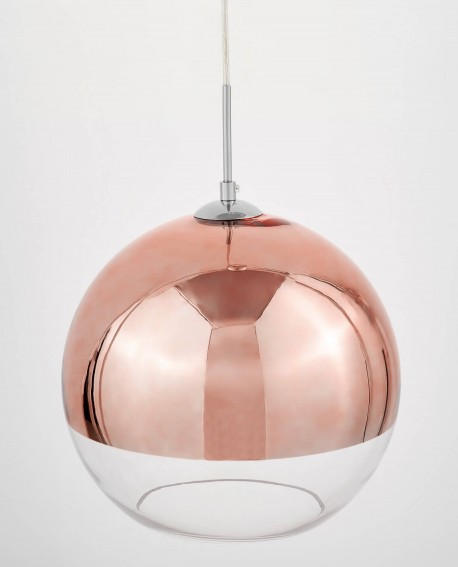 LAMPA WISZĄCA NOWOCZESNA RÓŻOWE ZŁOTO VERONI D20 LUMINA DECO