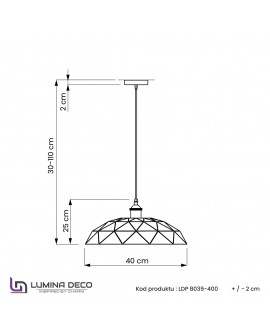 LAMPA NOWOCZESNA WISZĄCA BIAŁA GROSETTO W1 LUMINA DECO