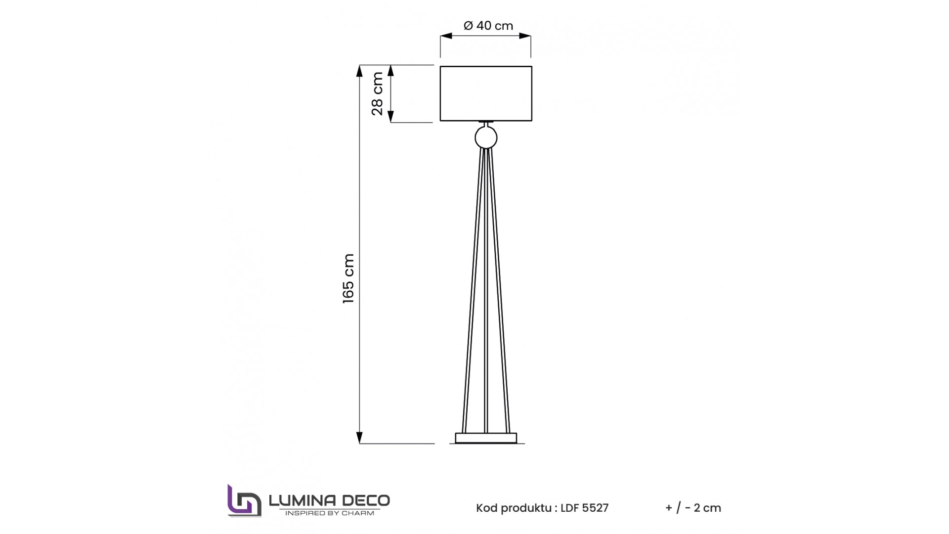 LAMPA PODŁOGOWA STOJĄCA BIAŁO-ZŁOTA BELFORTE LUMINA DECO