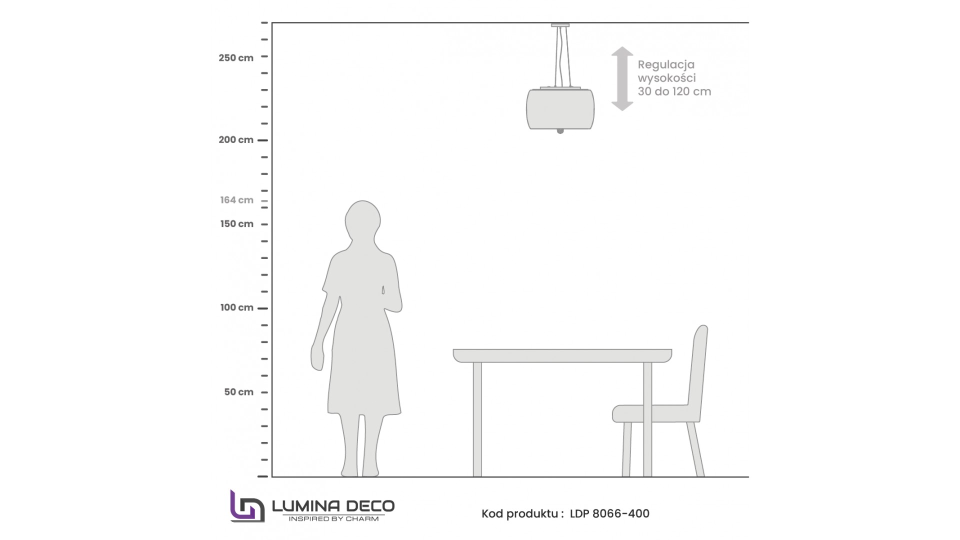 NOWOCZESNA LAMPA WISZĄCA TOSSO D40 CLEAR