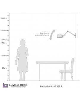 KINKIET LAMPA ŚCIENNA LOFT ZŁOTO SZCZOTKOWANE GLUM W2 LUMINA DECO