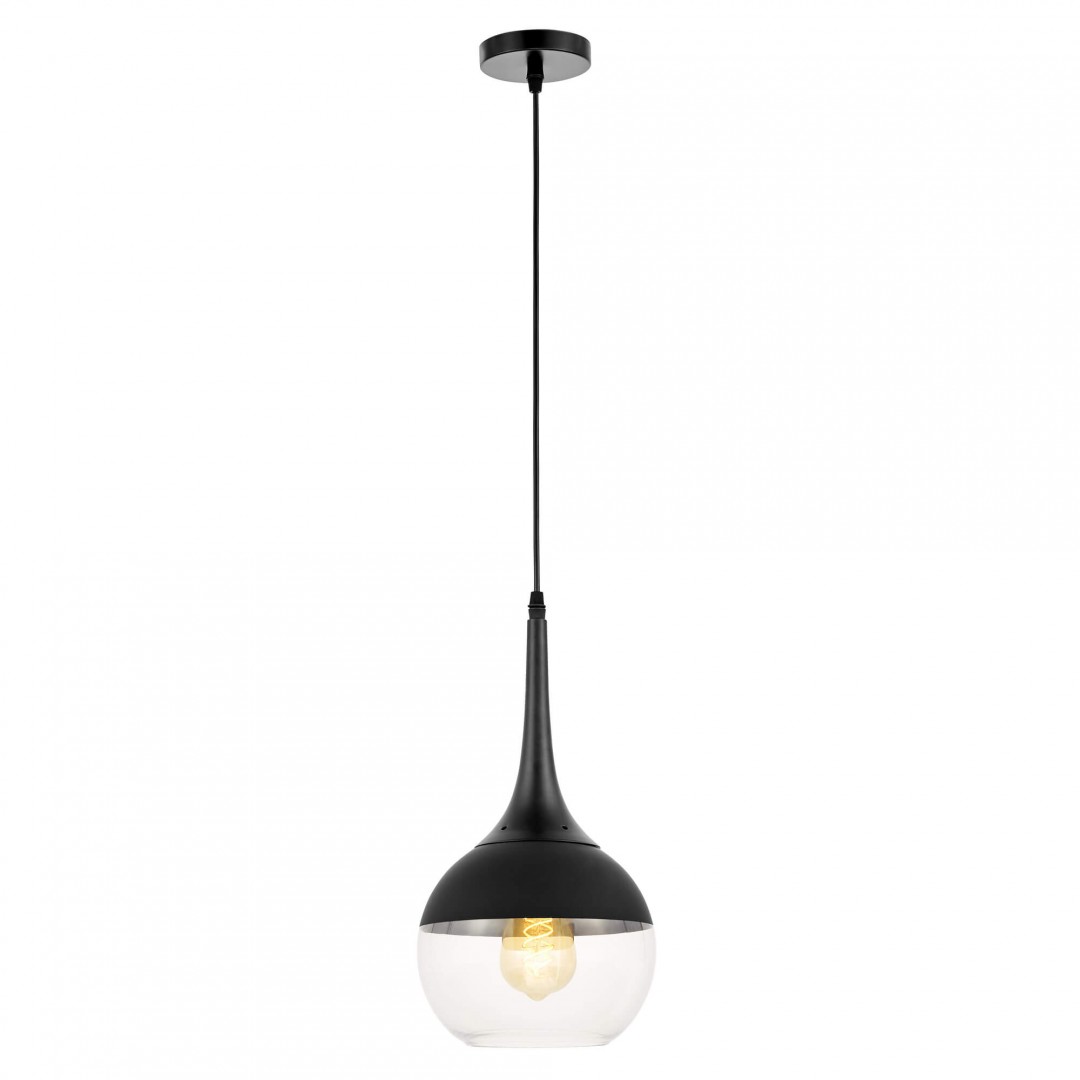 NOWOCZESNA LAMPA WISZĄCA CZARNA FRUDO