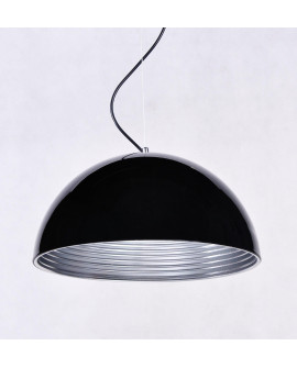 LAMPA WISZĄCA CZARNA WOODY