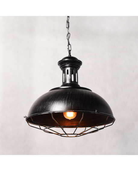 LAMPA WISZĄCA INDUSTRIALNA LOFT STARE SREBRO BOCCATO