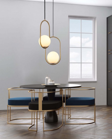 NOWOCZESNA LAMPA WISZĄCA BIAŁA PANARI D20