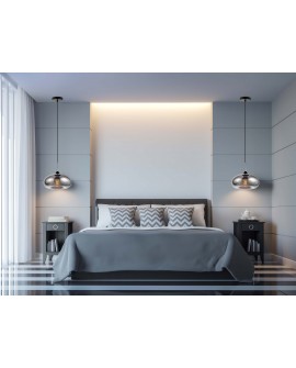 LAMPA WISZĄCA NOWOCZESNA LOFT SZARA BROSSO D30 LUMINA DECO