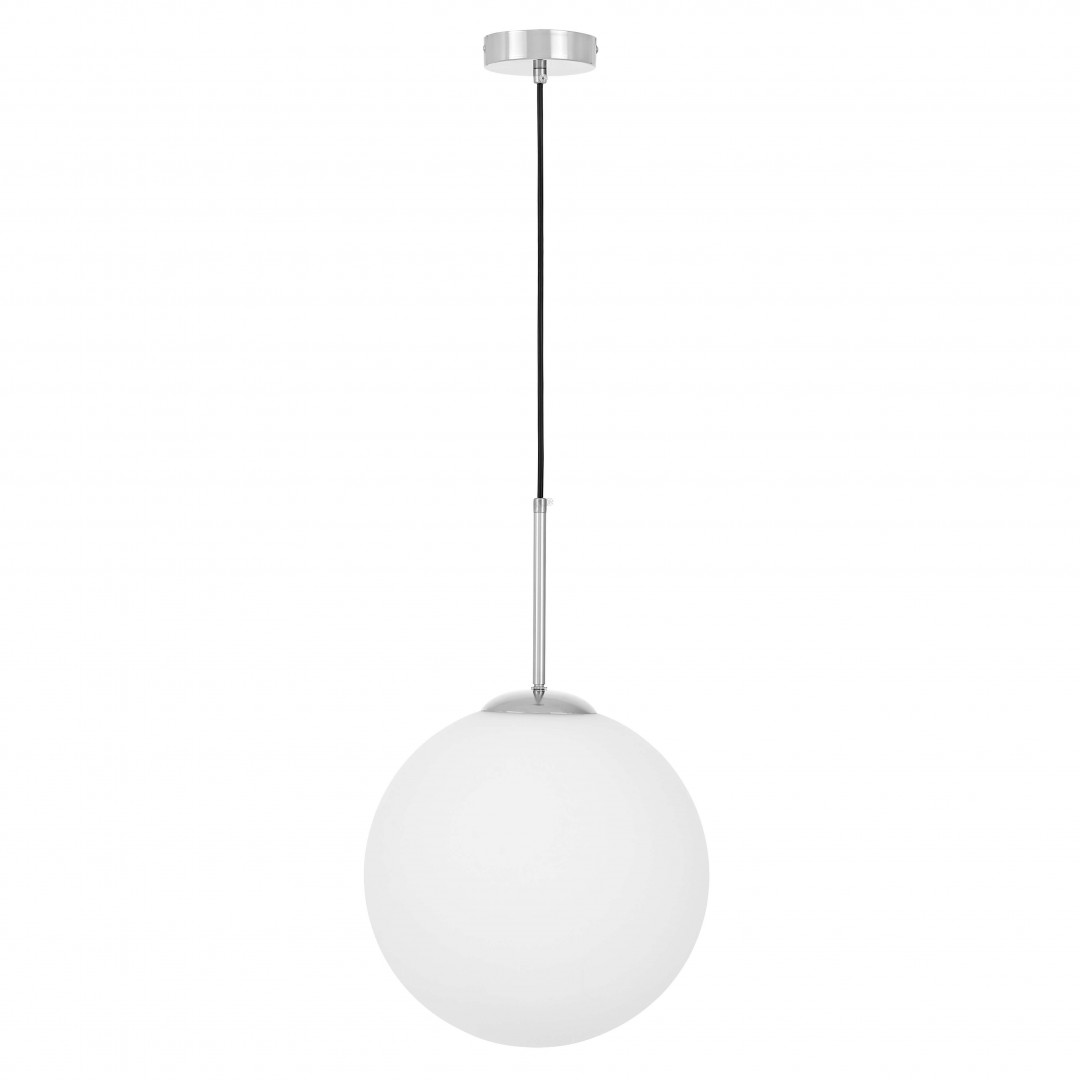 Nowoczesna lampa wisząca Fredica D30 Lumina Deco z chromowaną podsufitką