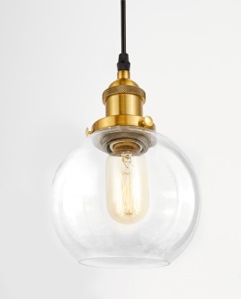 LAMPA WISZĄCA SUFITOWA LOFT MOSIĘŻNA NAVARRO W1 LUMINA DECO