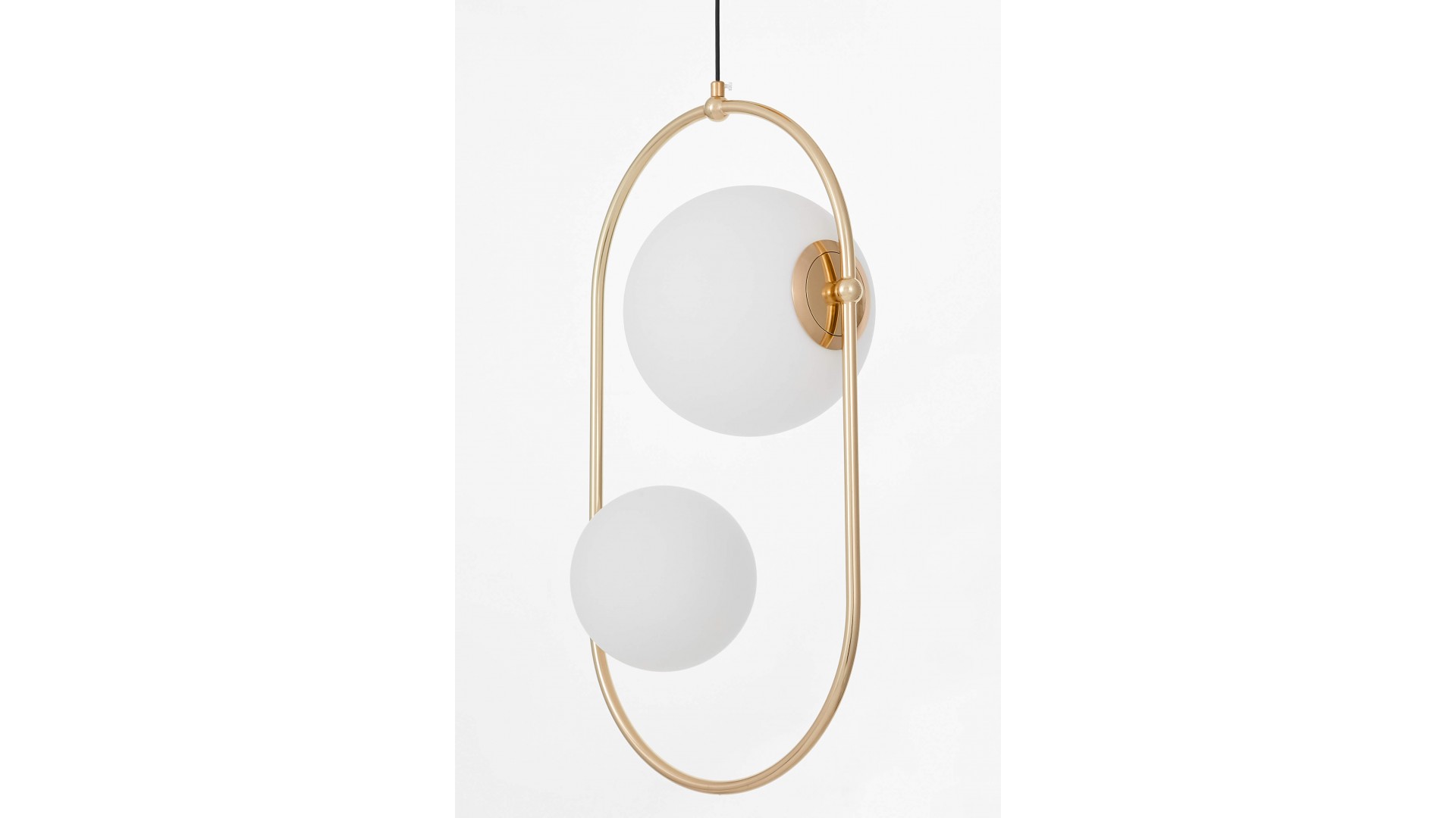 LAMPA WISZĄCA SUFITOWA PODWÓJNA NOWOCZESNA ZŁOTA PANARI LUMINA DECO