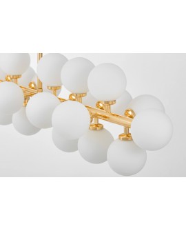 LAMPA WISZĄCA SUFITOWA NOWOCZESNA ZŁOTA PETRICA W24 LUMINA DECO