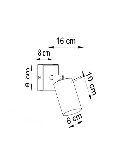 Kinkiet RING biały Sollux SL.0087