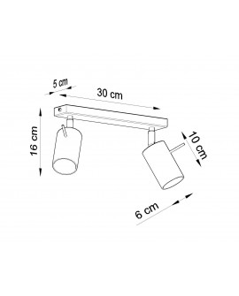 Plafon RING 2 biały Sollux SL.0088