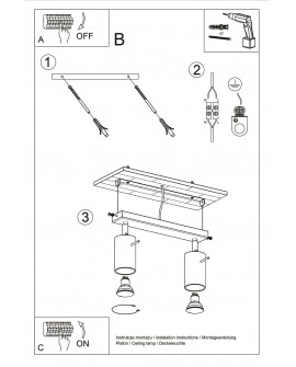 Plafon RING 2 biały Sollux SL.0088