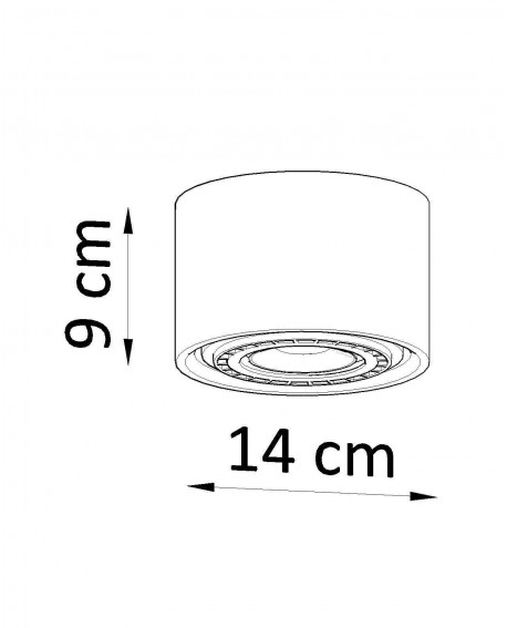 Plafon BASIC 1 beton Sollux SL.0881