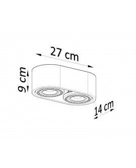 Plafon BASIC 2 beton Sollux SL.0882