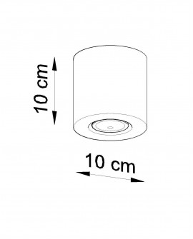 Plafon ORBIS beton Sollux SL.0488