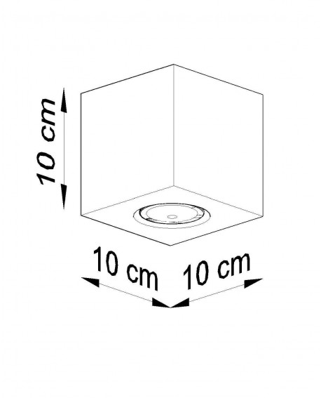 Plafon QUAD beton Sollux SL.0489