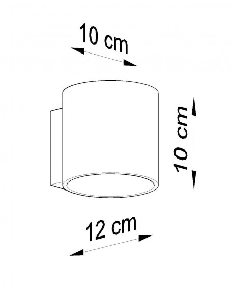 Kinkiet ORBIS beton Sollux SL.0486